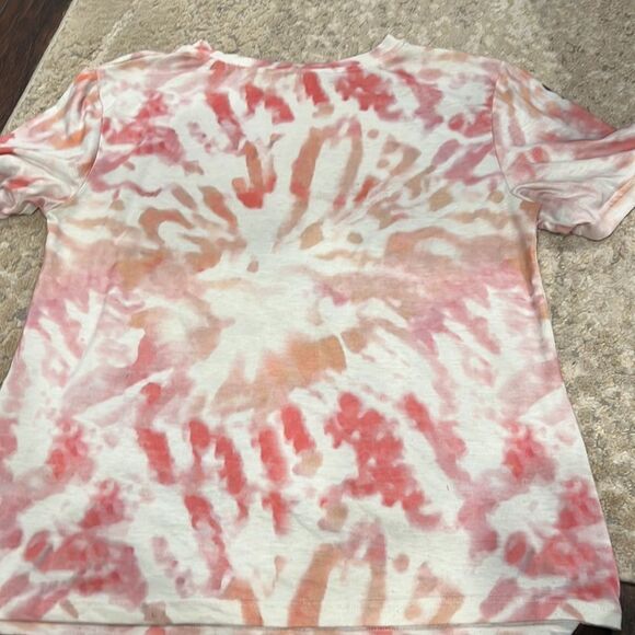Led Zeppelin in concert Tie Dye Short Sleeve Shirt size L no size Tag - Picture 6 of 6